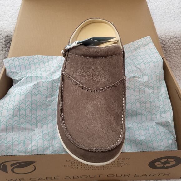 NIB REVITALIGN Siesta Slide Nubuck Mule, Fossil Men's 11.5 Wide - Picture 1 of 7